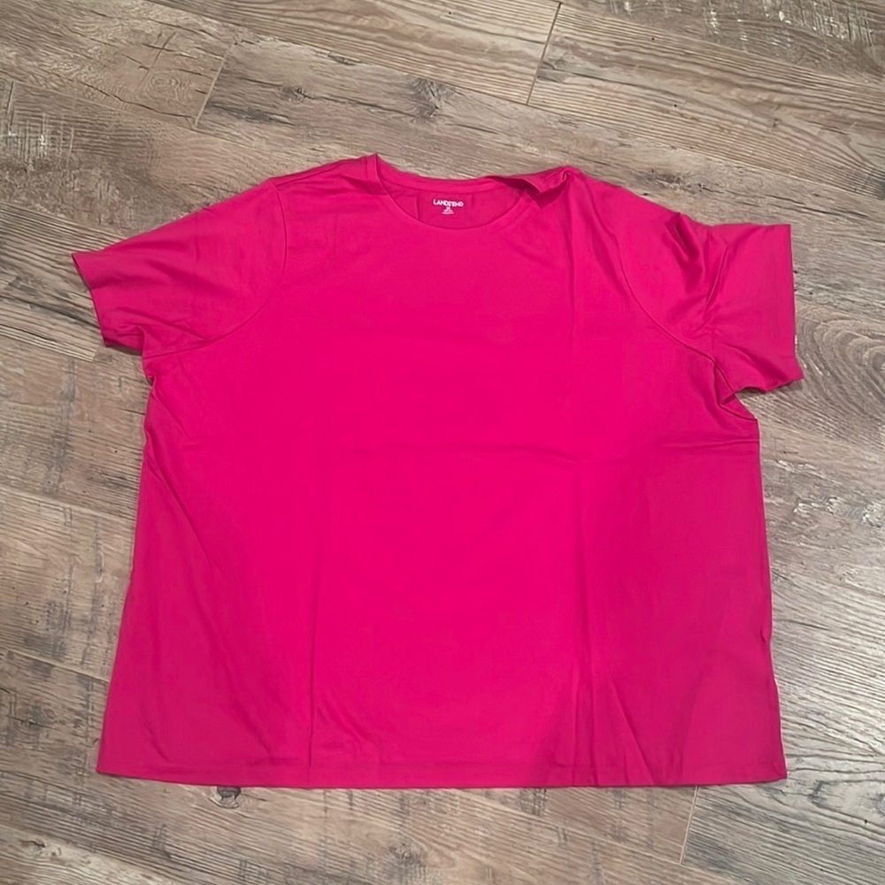 NWOT Lands End Men’s Pink Short Sleeve Size 2X